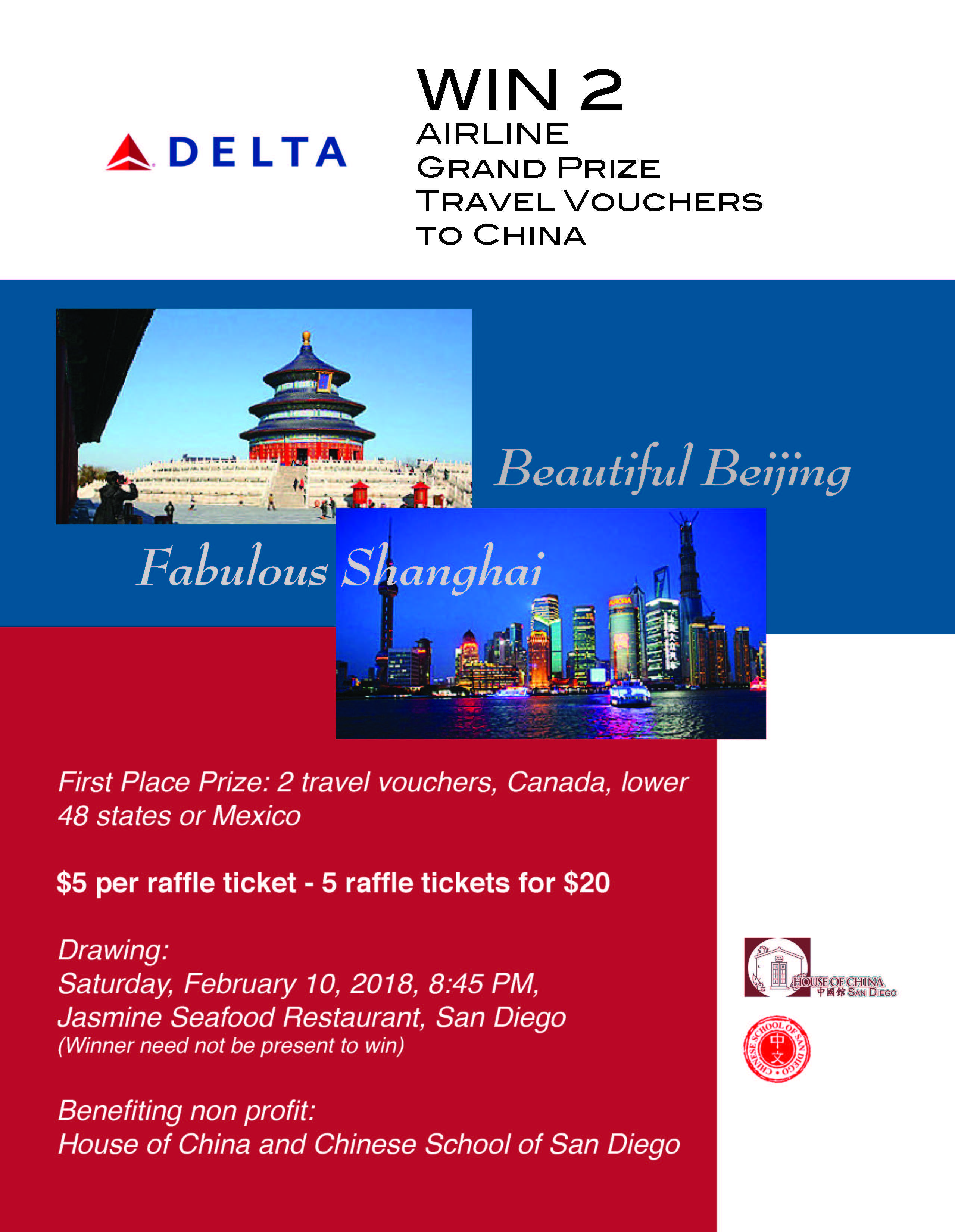 Delta Raffle flyer